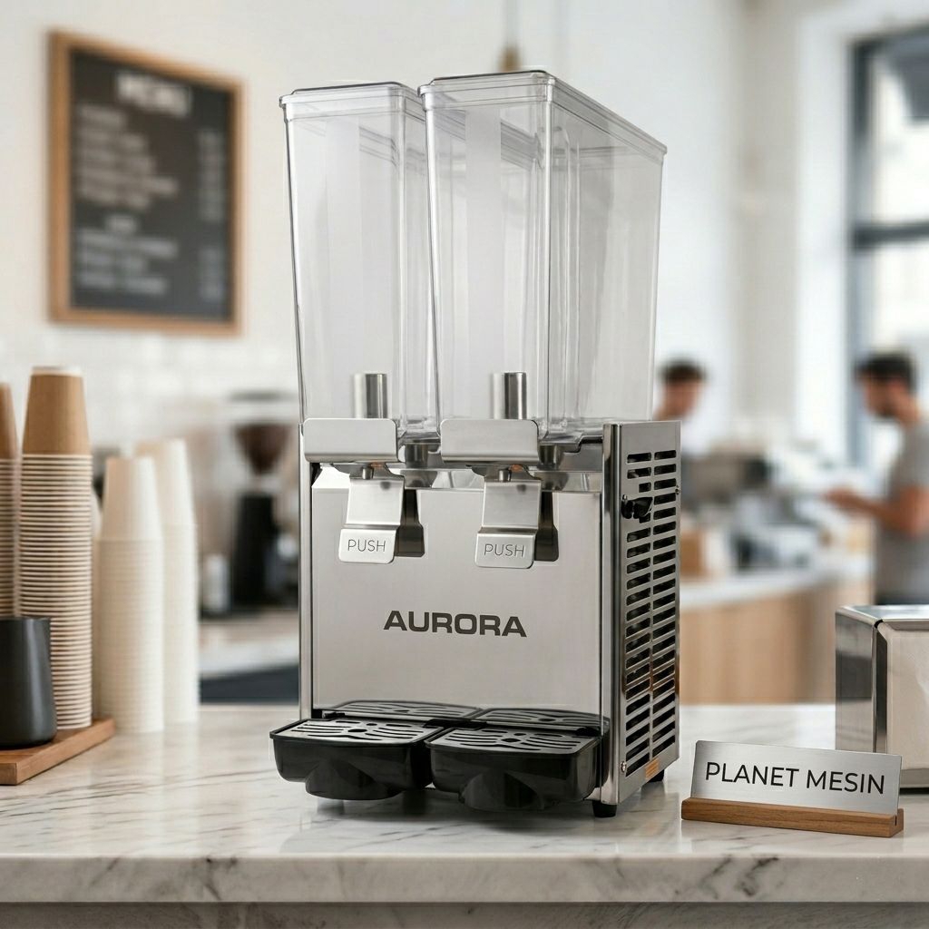 Mesin Juice Dispenser, Mesin Milo 2 Tabung Aurora