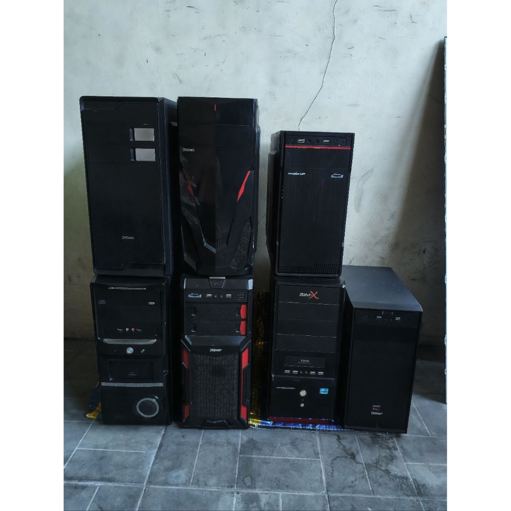 casing case second pc komputer simbadda , dazzumba , power up
