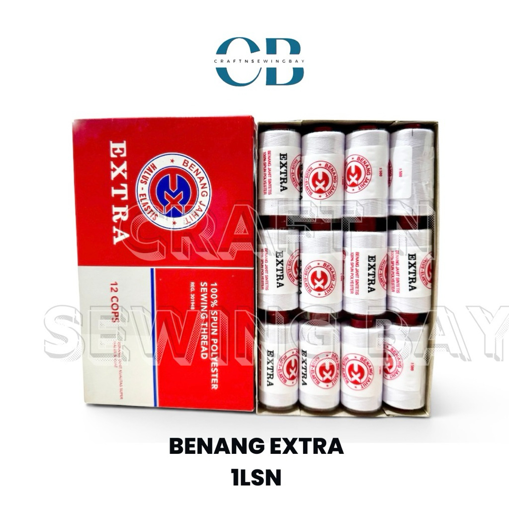 Benang Extra Jahit Grosir Per Lusin 1 Warna | Benang Jahit Mesin & Tangan
