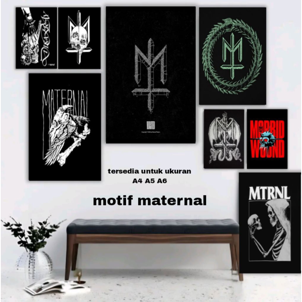 POSTER DINDING MOTIF MATERNAL / POSTER AESTHETIC/ HIASAN DINDING/ POSTER MURAH / POSTER BAND KEREN/ 