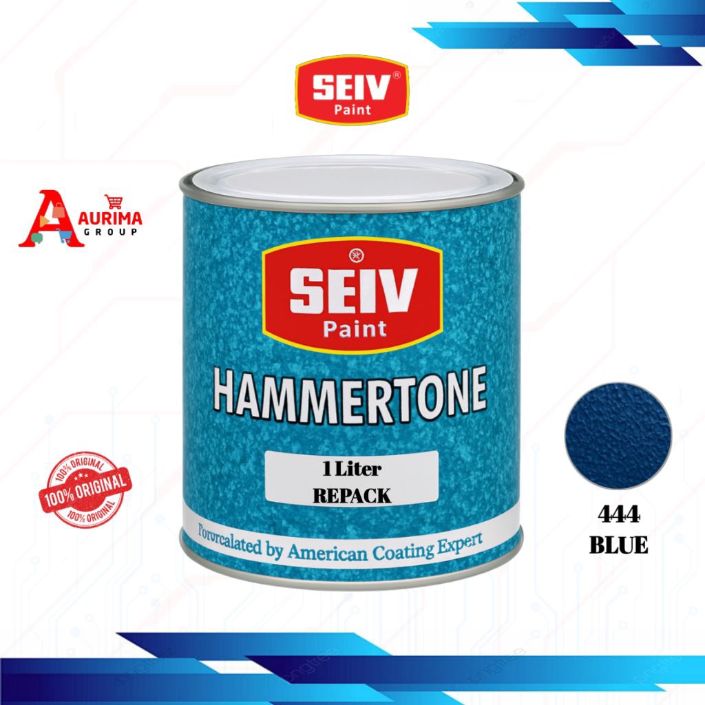 CAT SEIV HAMMERTONE BLUE 444 REPACK - CAT BESI BERKUALITAS TAHAN PANAS ANTI KARAT