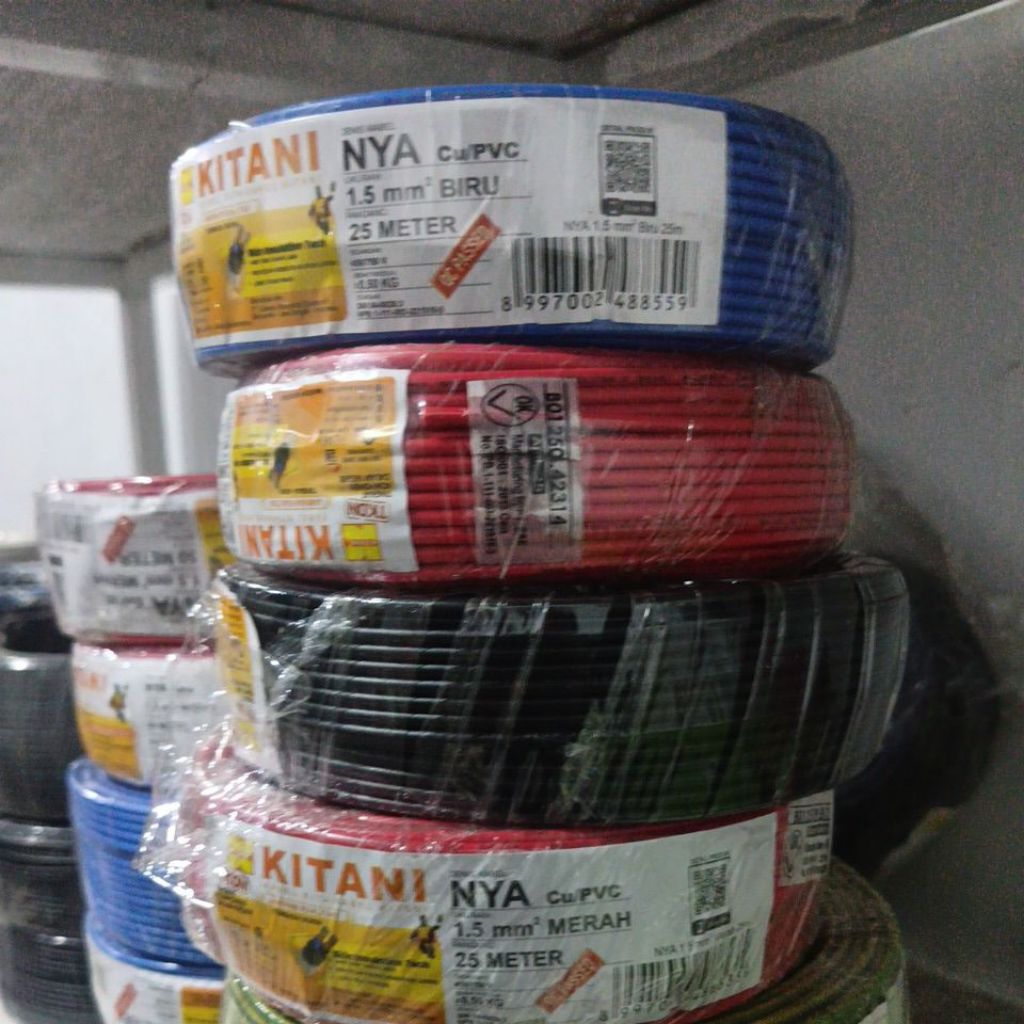 Kabel NYA kitani 1,5.  25 meter