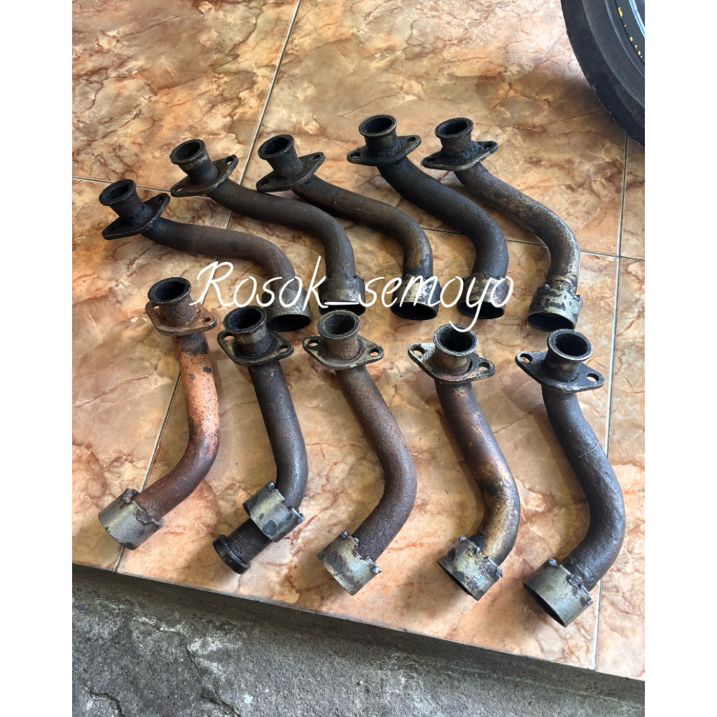 Leher pipa knalpot gulu banyak knalpot Suzuki tornado gs gx rc80 rc100 rcbravo rcspirit rcdk crystal