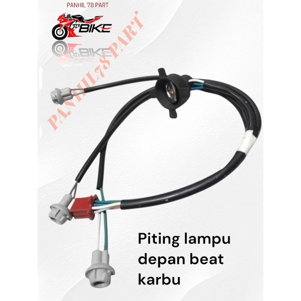 KABEL FITTING LAMPU DEPAN BEAT KARBU LAMA