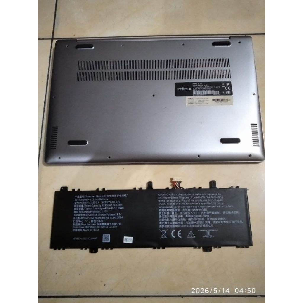 Baterai Laptop Infinix InBook X2 XL21 | Second