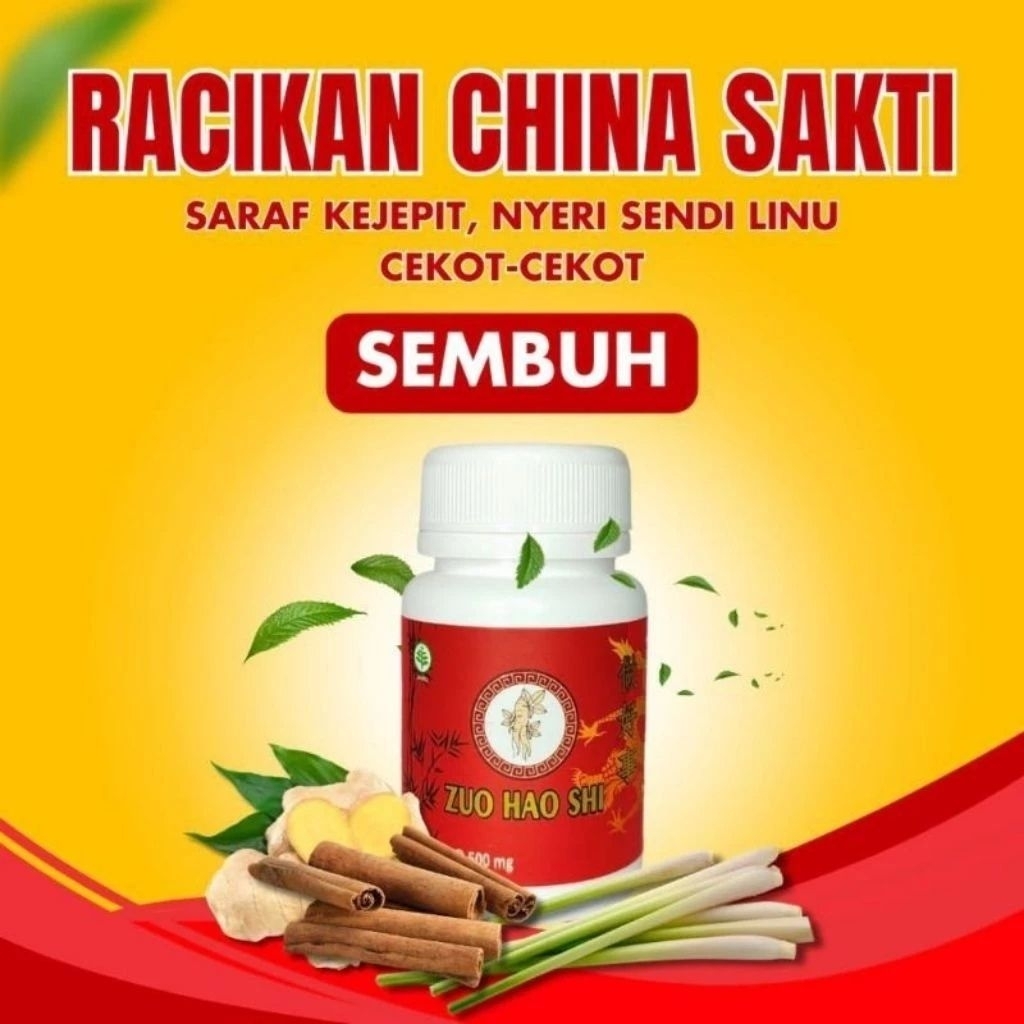 Zou Hao Shi - Obat Cina Herbal Saraf Kejepit 1 pcs