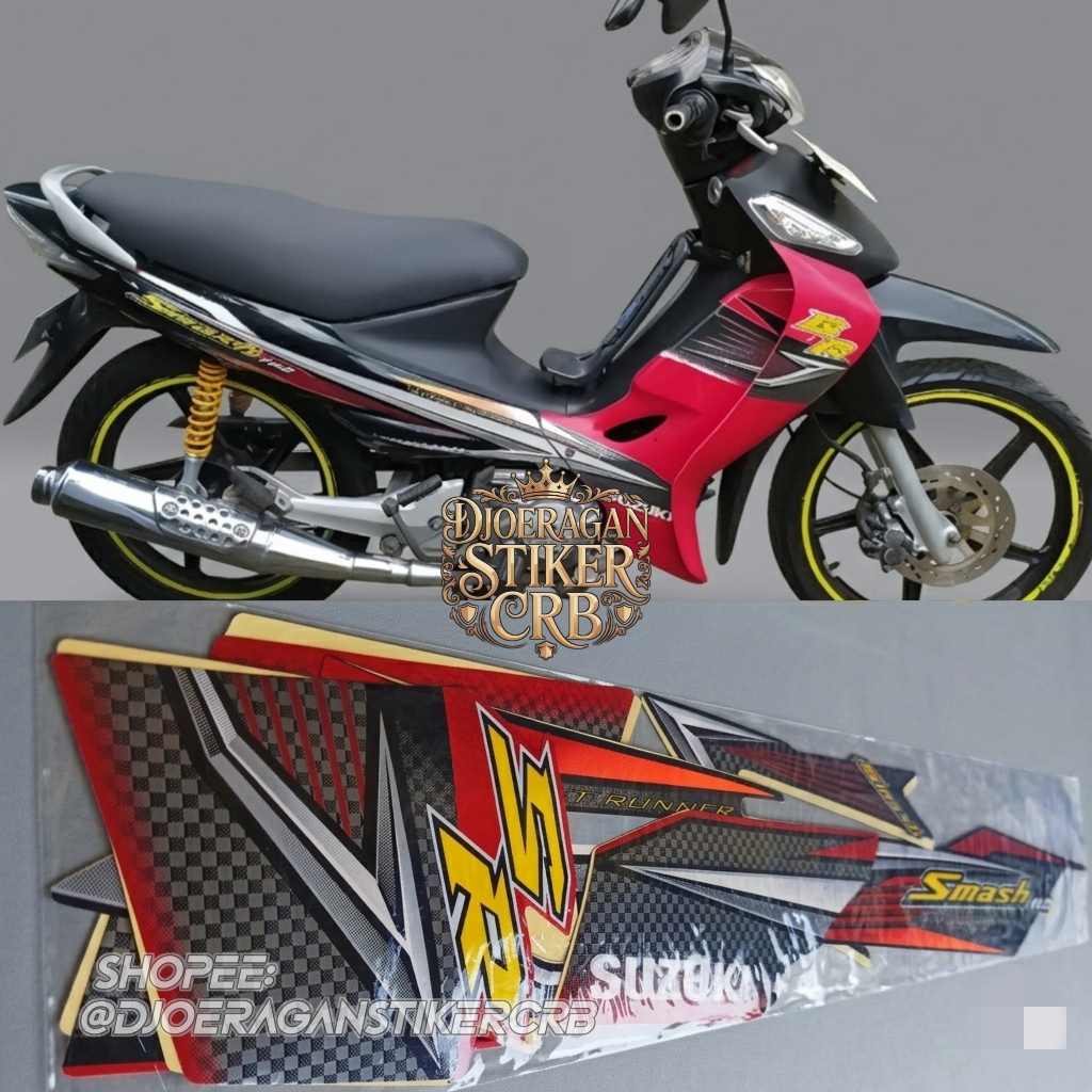 Striping Suzuki Smash 110 SR 2008 Stiker Sticker Lis Smash Sr 110 2008 2009