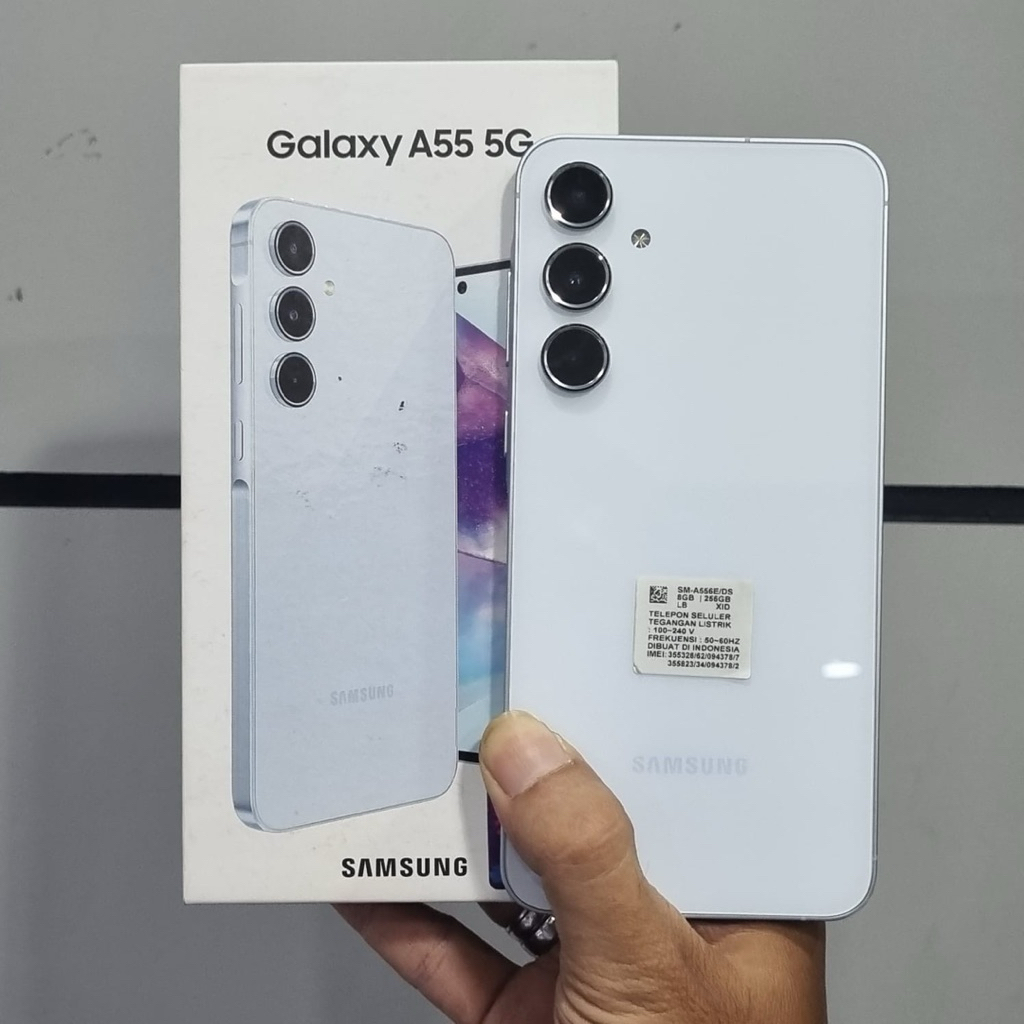 samsung a55 5G 8/256gb second bekas mulus fullset original resmi sein
