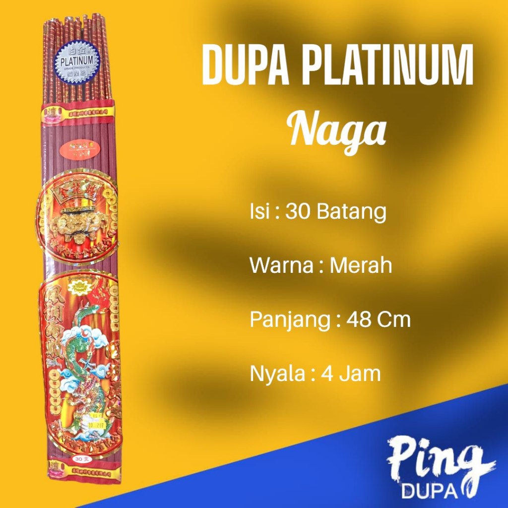 Dupa Seribu Bunga Platinum 4 Jam Isi 30 Batang