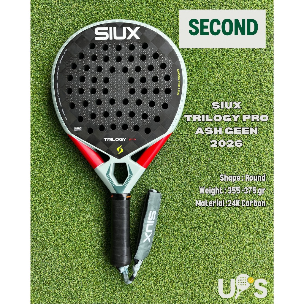 Siux Trilogy Pro Ash Green 2026 Raket Padel Second UR1005
