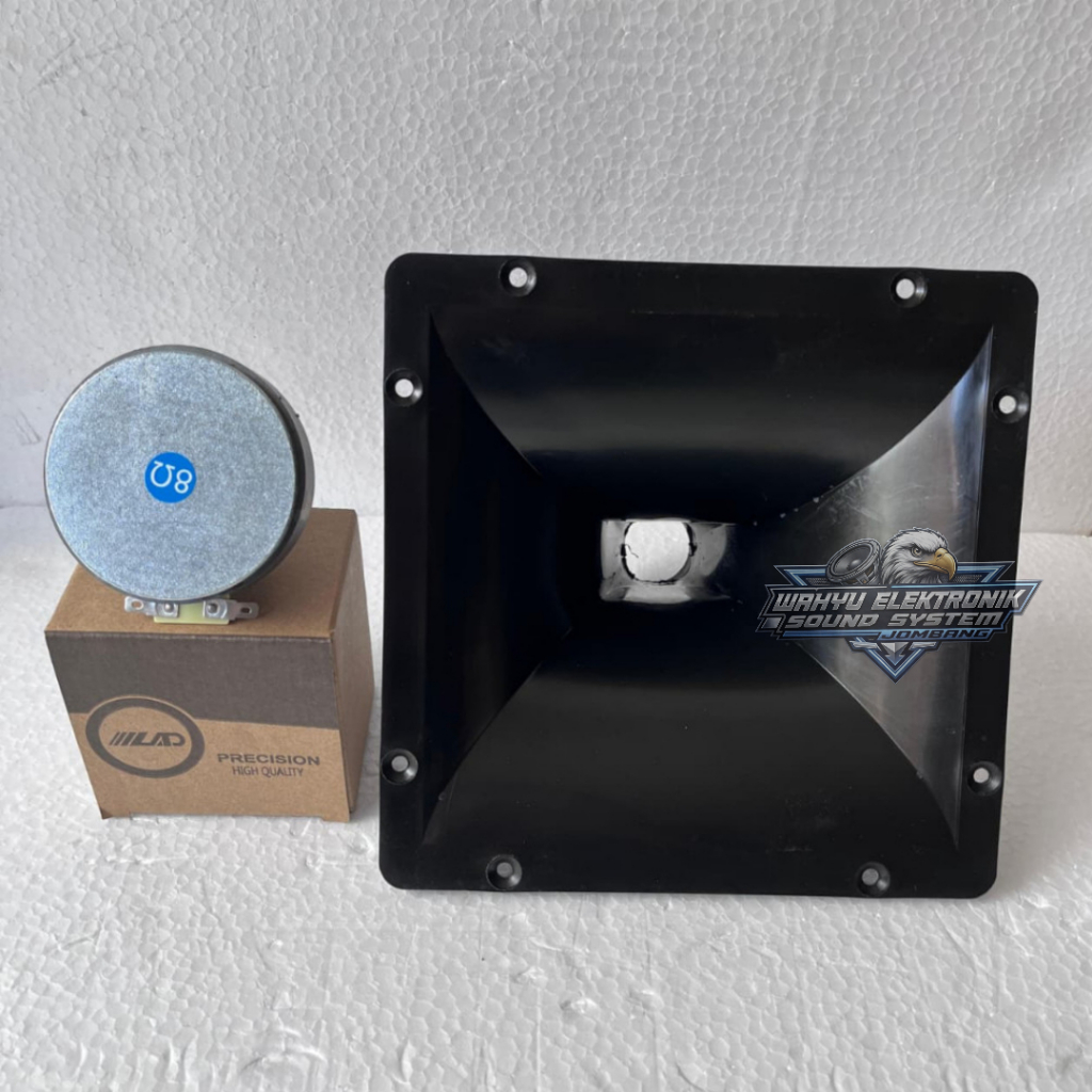 Paket Corong Horn Twiter 22x22 Plastik + Driver Tweeter LAD LD 2543 Original