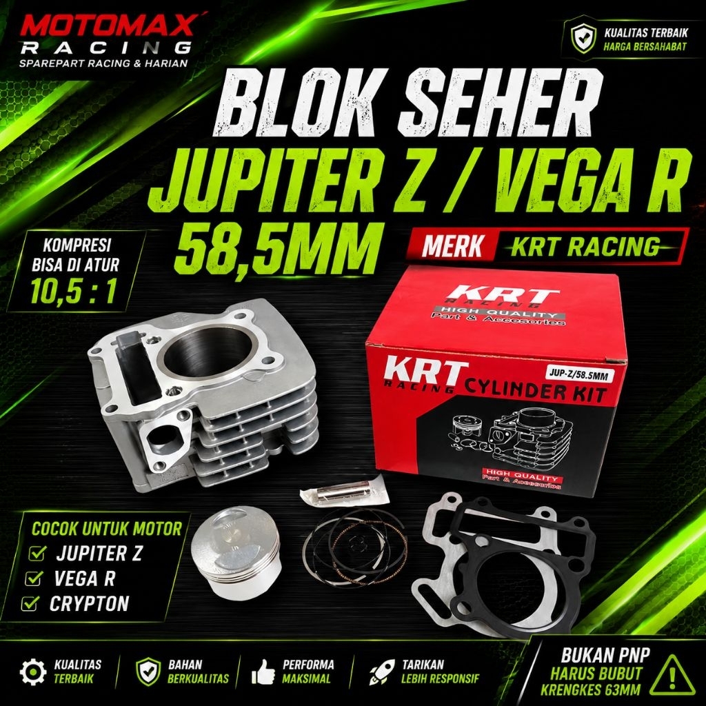 BLOK SEHER BORING BORE UP JUPITER Z VEGA R 58,5MM 58MM