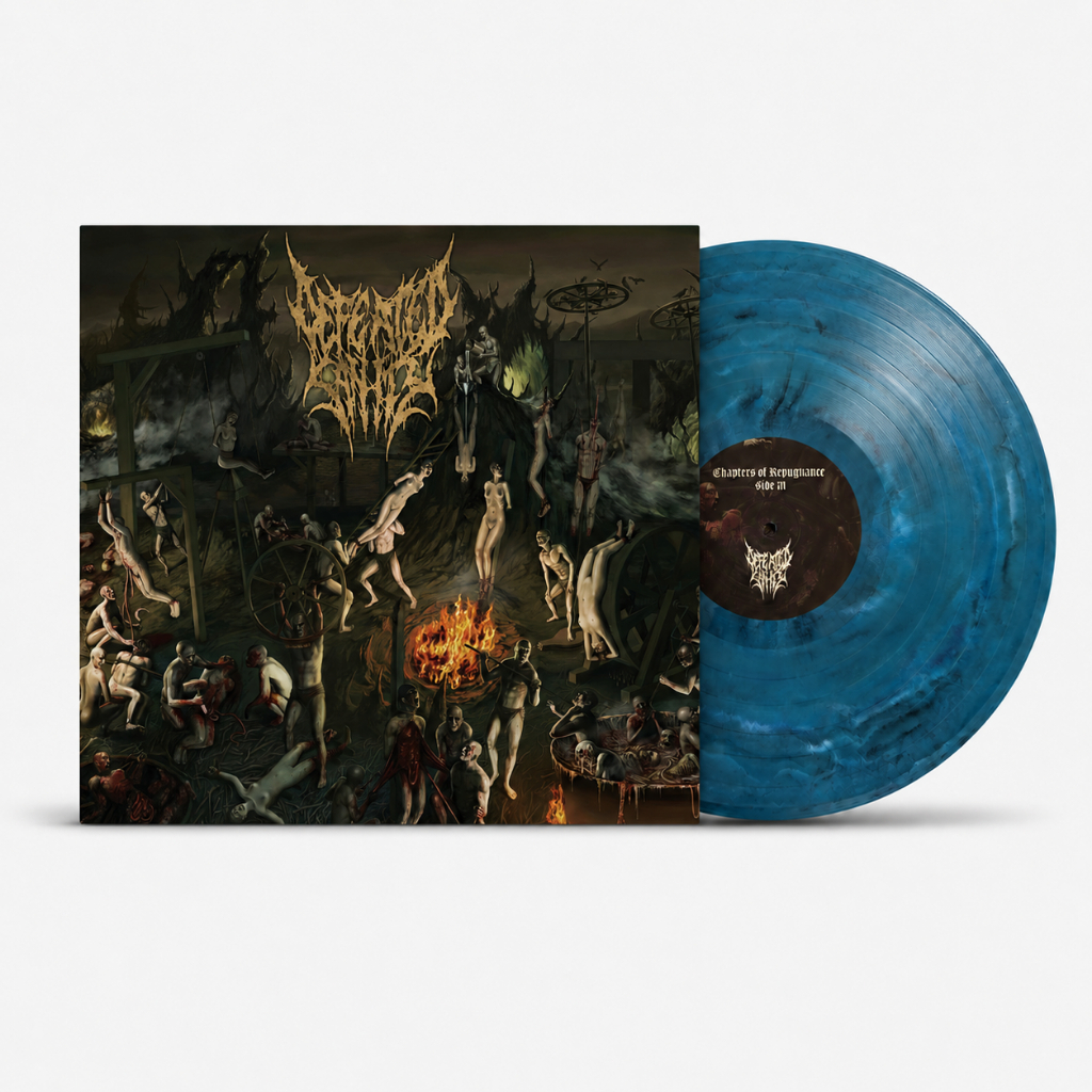 VINYL - DEFEATED SANITY - CHAPTERS OF REPUGNANCE (BLUE MARBLE)