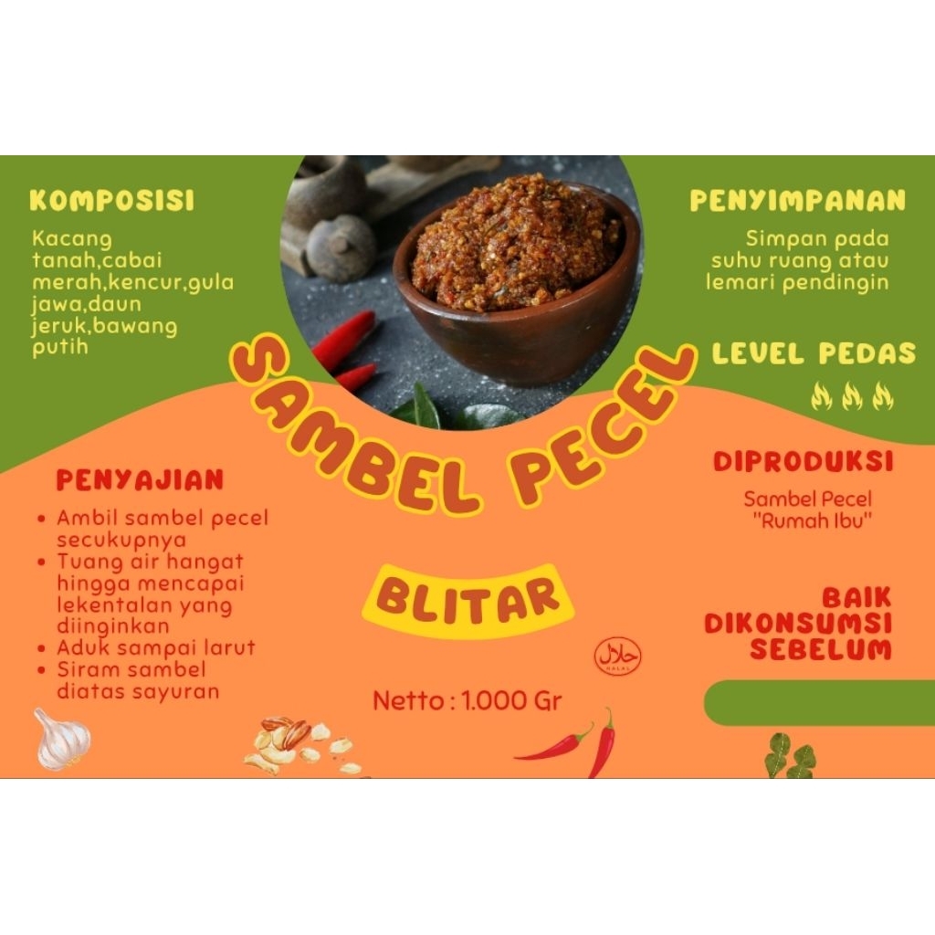 SAMBEL PECEL ASLI BLITAR/1KG