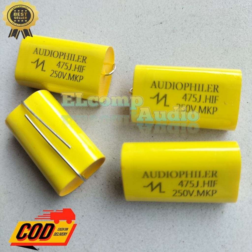 Kapasitor Audiophiler MKP 475J 250V Penahan Tegangan Tweeter