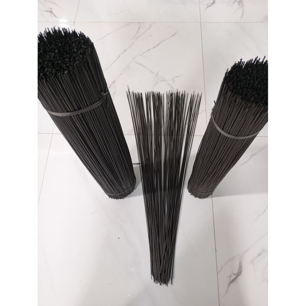 Ruji sangkar burung 2.2mm isi 50pcs bahan bambu kualitas super semi kulitan warna hitam