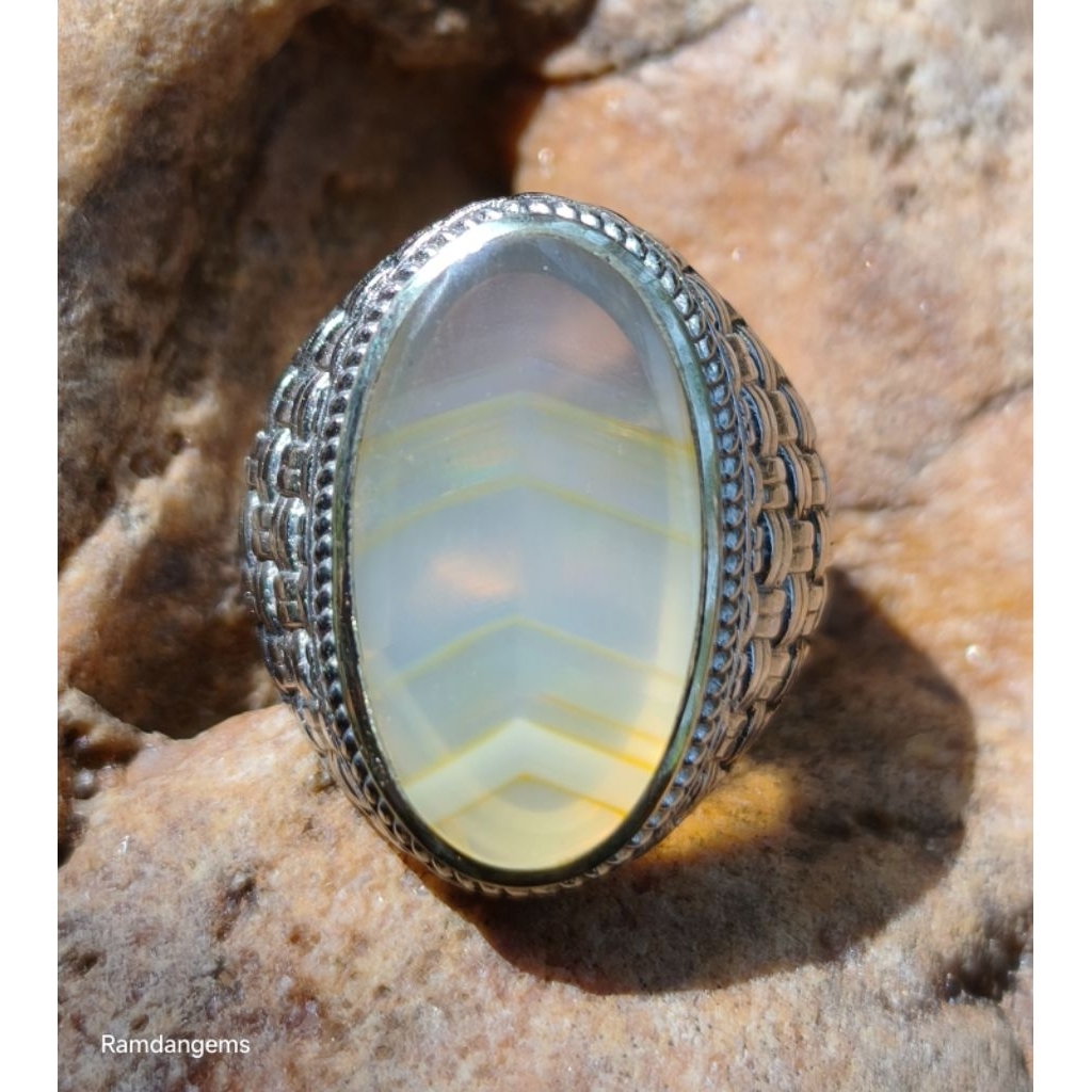 CINCIN BATU AKIK JUNDER PELANGI