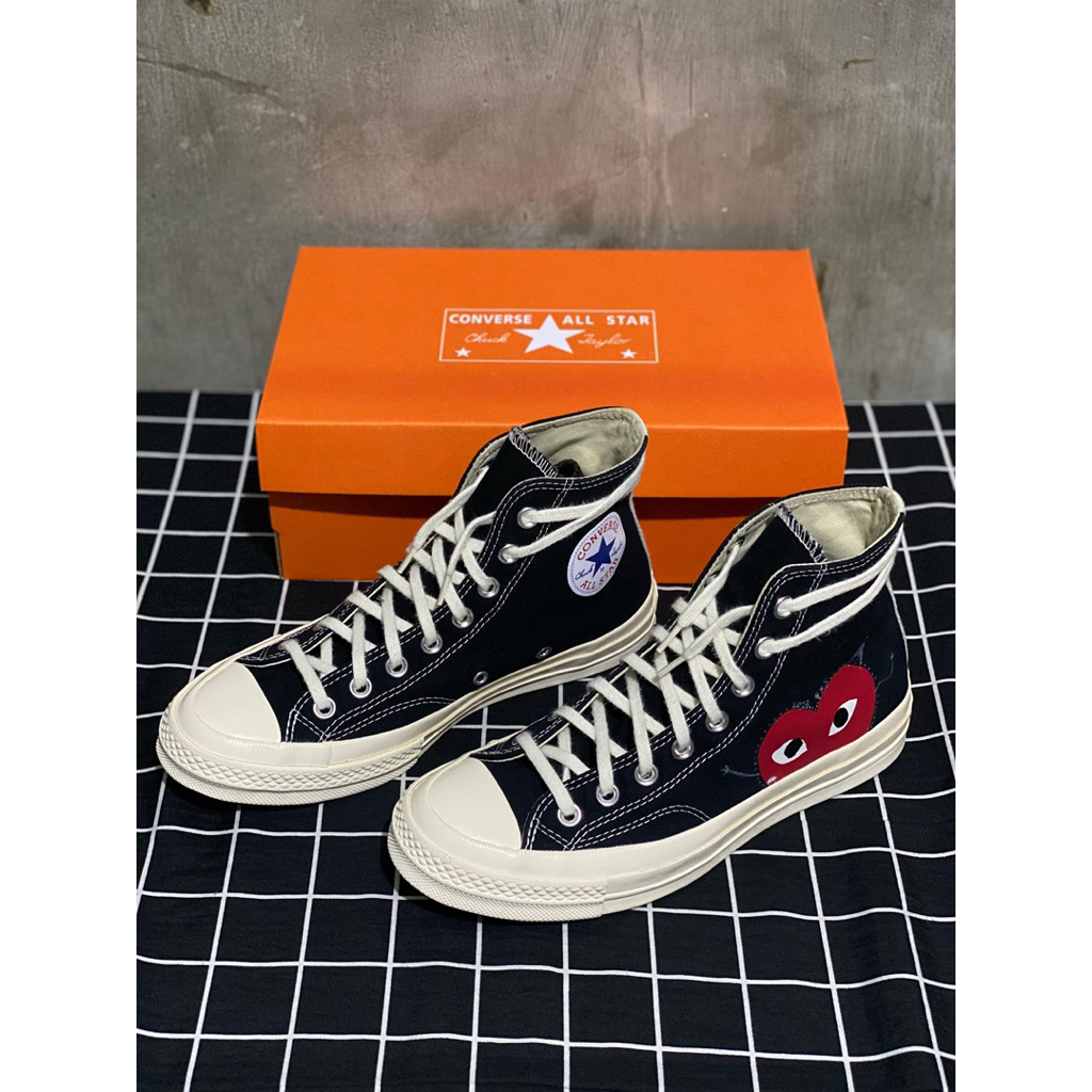 Converse Cdg High Black White