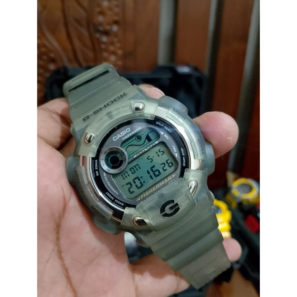 Casio G-Shock DW-8600 Fisherman Original Vintage Rare Shock Resist Water Resistance