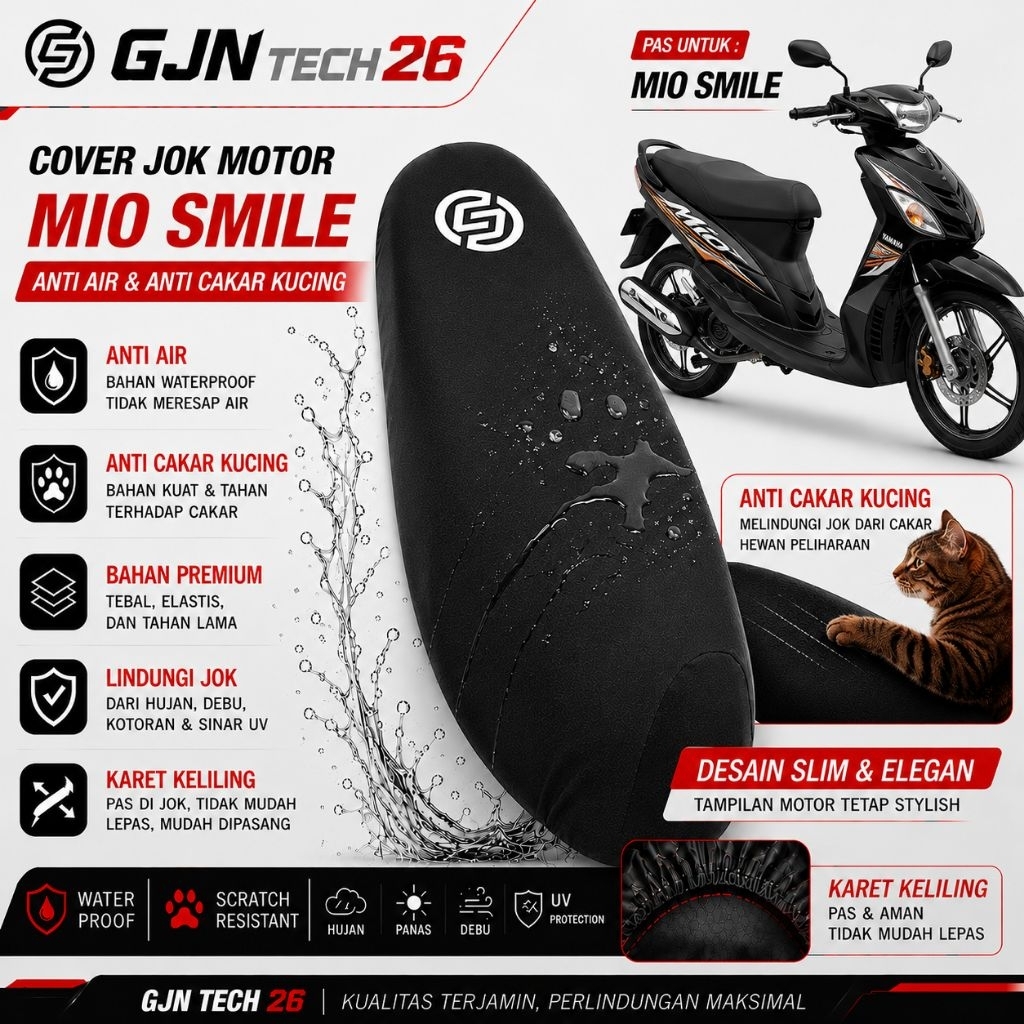 Sarung Jok Motor Yamaha Mio Smile Sporty Cover Jok Motor Tahan air