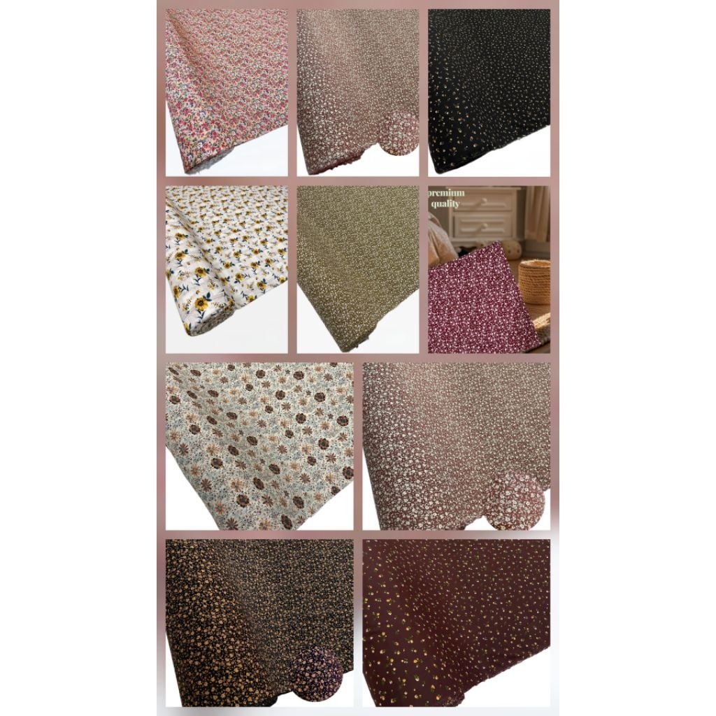 KATUN RAYON PREMIUM / RAYON VISCOSE / RAYON MOTIF BUNGA