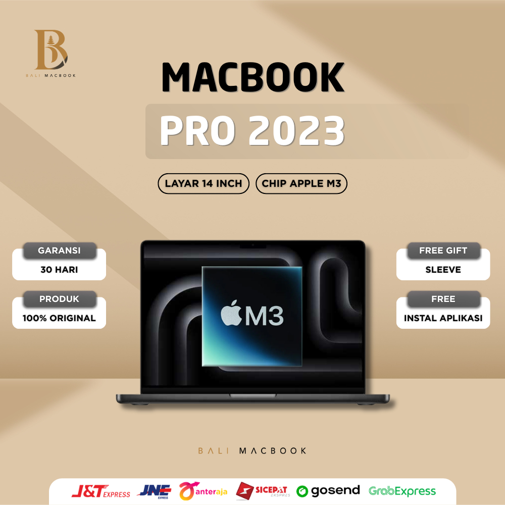 Macbook Pro 2023 14 inch | Chip M3 | Ram 8GB - 16GB |  SSD 512GB - 1TB | Second/New ORIGINAL