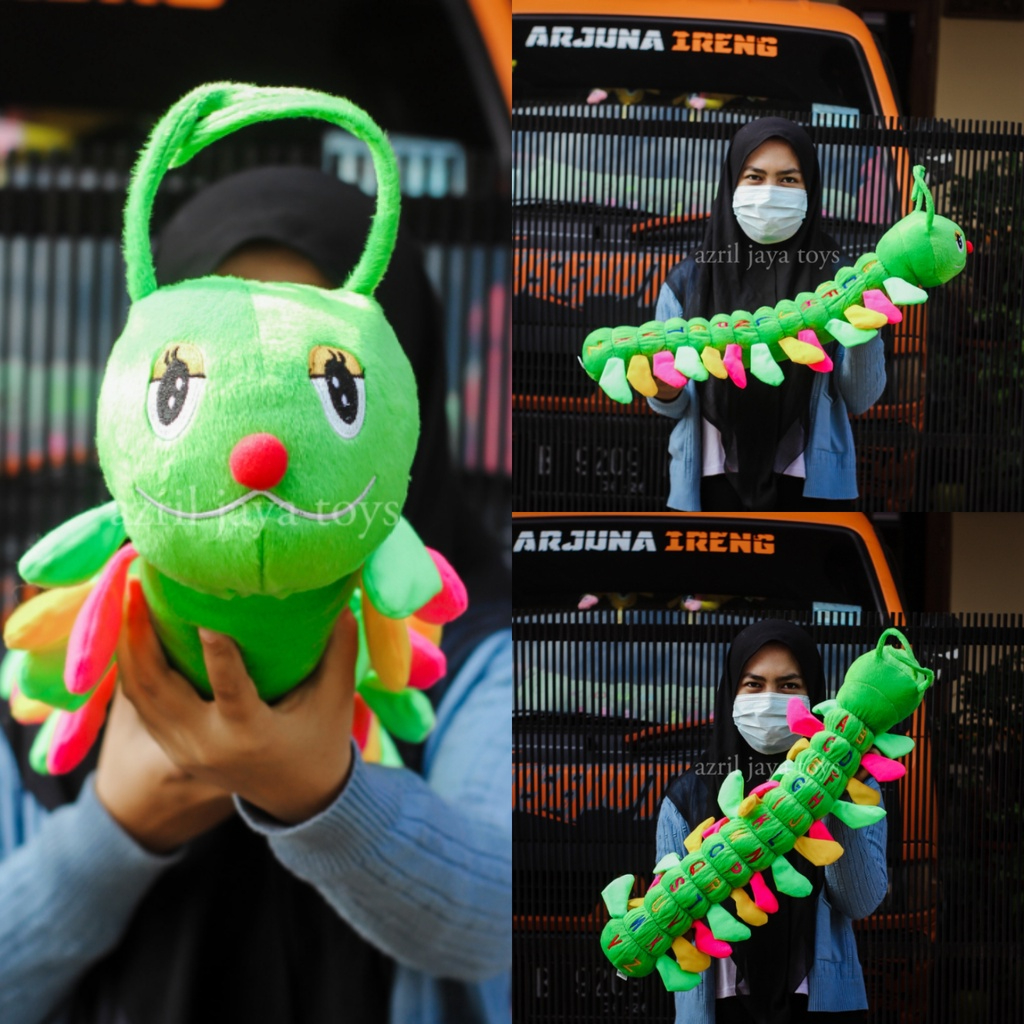 Boneka ULIL ALPHABET Ukuran 80cm kaki seribu Lucu