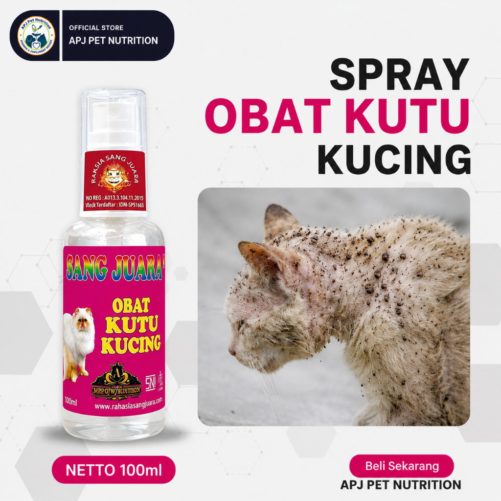 Obat Kutu Kucing Ampuh 30ML Untuk Kitten Dewasa