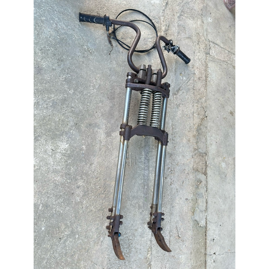 springer shock depan custome 72 cm for honda gl tiger modif bobber chopper