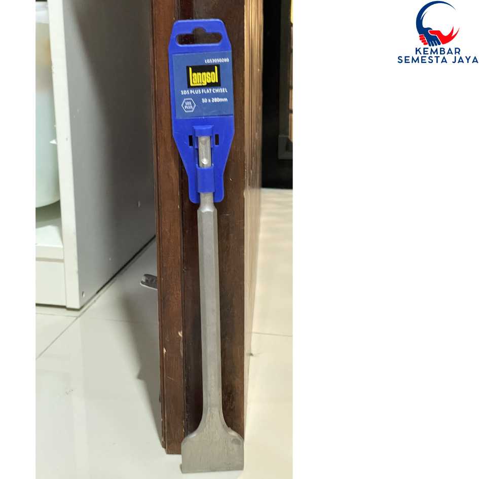 LANGSOL SDS PLUS 14 x 280mm X 50MM Mata Bor Bobok Pahat LEBAR 50 MM Tembok Beton Demolition IMPACT R