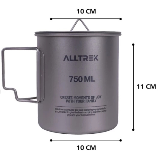 TITANIUM Mug Nesting 750 ml Ultralight UL