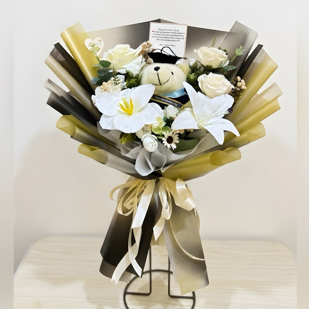 BUKET BUNGA ARTIFICIAL | BUKET WISUDA | BUKET BUNGA | BUKET ULANG TAHUN | BUKET ANNIVERSARRY | BUKET