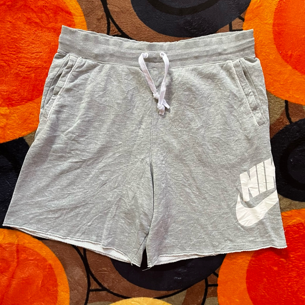short nike big swoosh cotton plecee