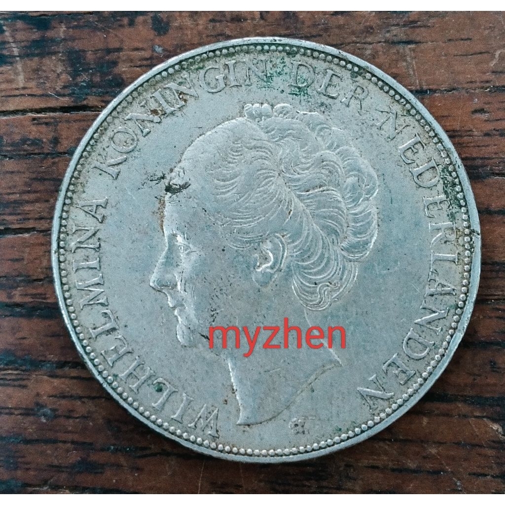 (E)koin perak wilhelmina 2,5G thn 1932 asli
