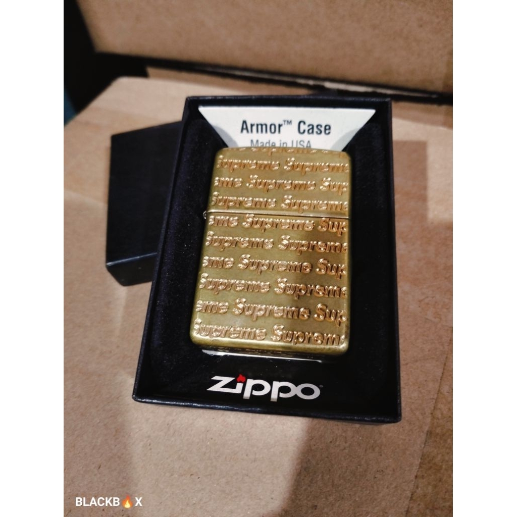 Zippo Original ARMOR SUPREME REPEAT ENGRAVED BRASS Official Licensed Product Tahun 2022