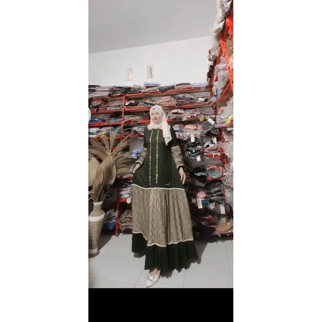 gamis shabrina rayon shabrina