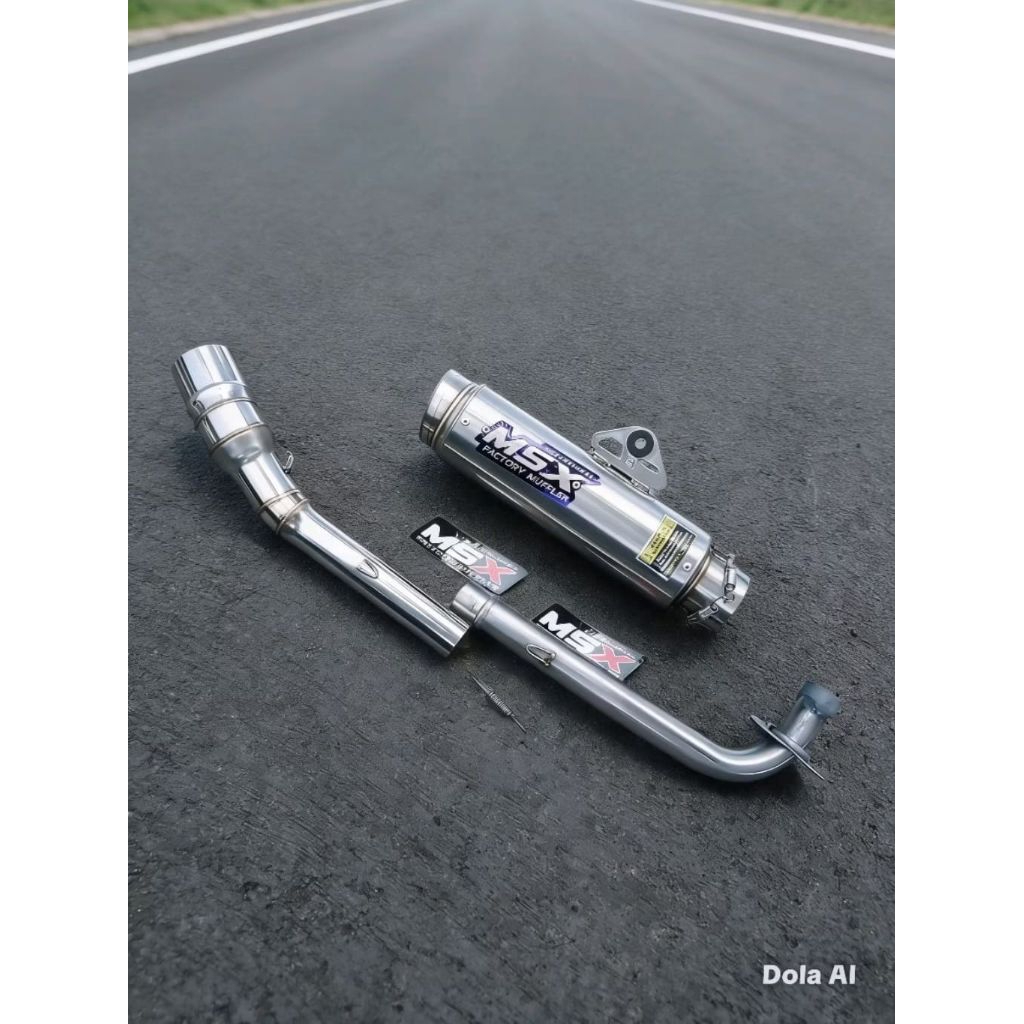 knalpot original msx samurai dos predator jrm buat Vega Jupiter Z1 grand Revo Supra karisma Blade Sh
