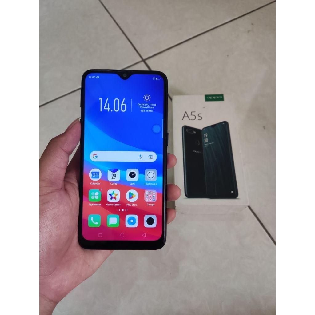 OPPO A5S 3/32 GB FULL SET DUAL SIM 4G LTE SECOND NORMAL SIAP PAKAI