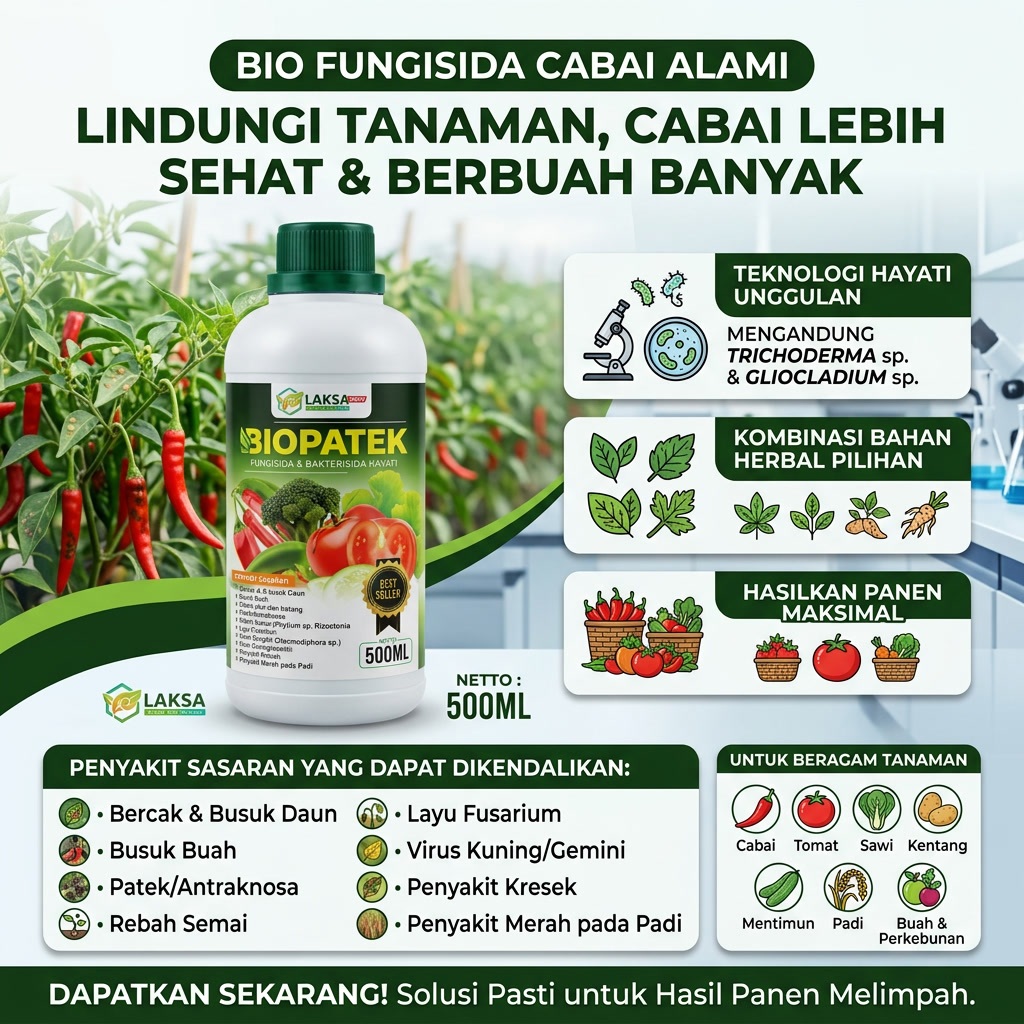 Bio Fungisida Cabai Alami – Lindungi Tanaman, Cabai Lebih Sehat & Berbuah Banyak