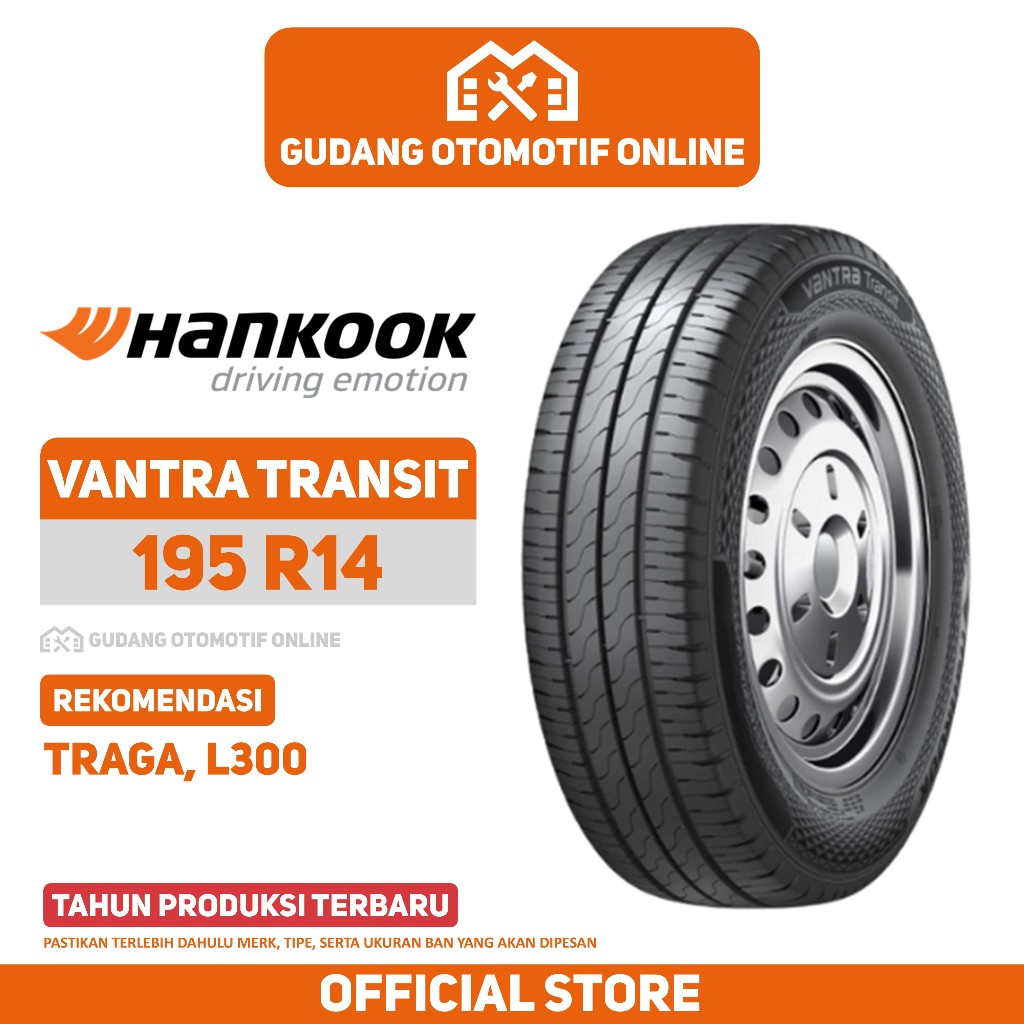 Ban Hankook Vantra Transit 195 R14 Ban Mobil Traga L300 (Tipe Terbaru)
