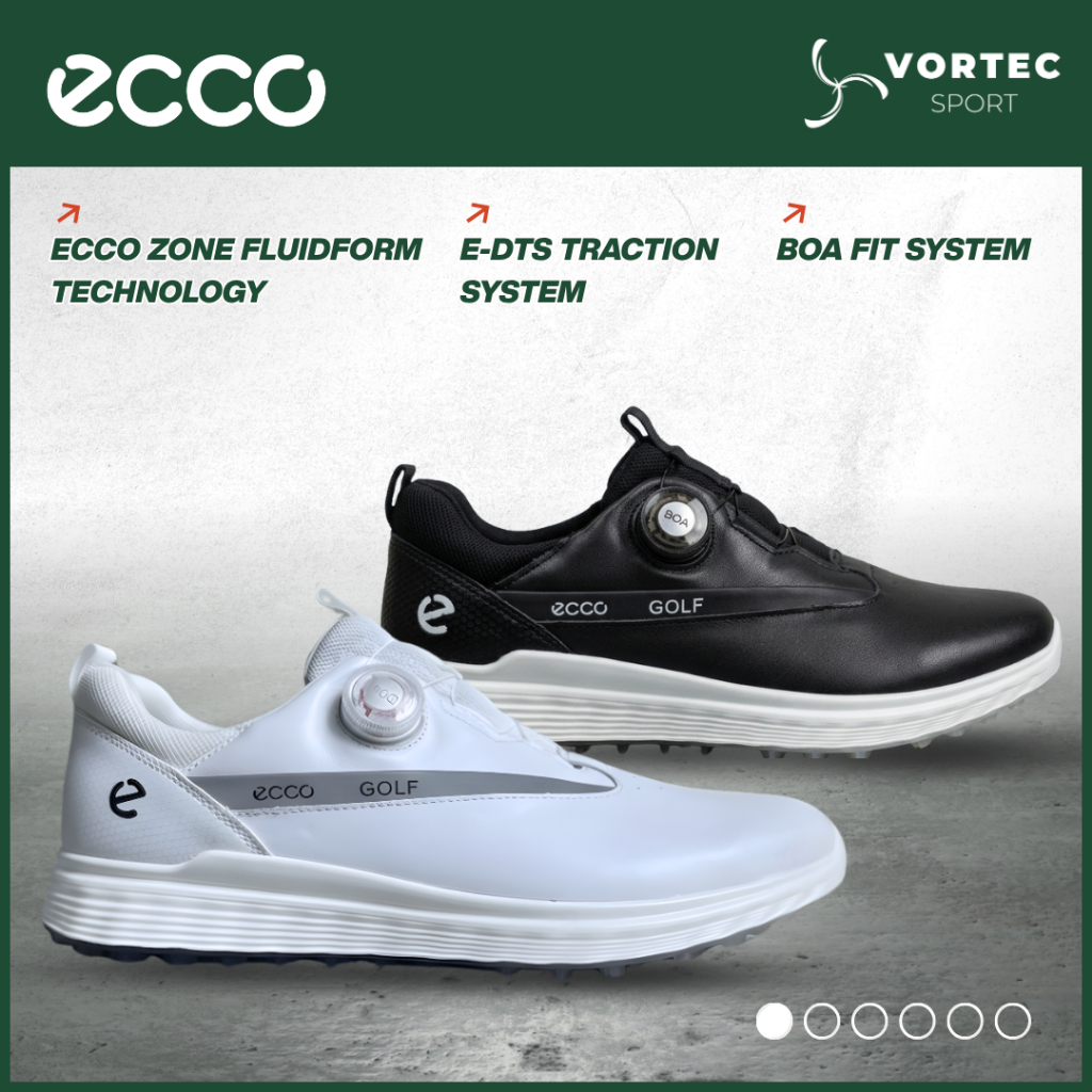 ECCO M GOLF S-THREE Sepatu Golf Pria - Outdoor Sport Casual Shoes Sneaker - Men Golf Shoes - ECCO ME