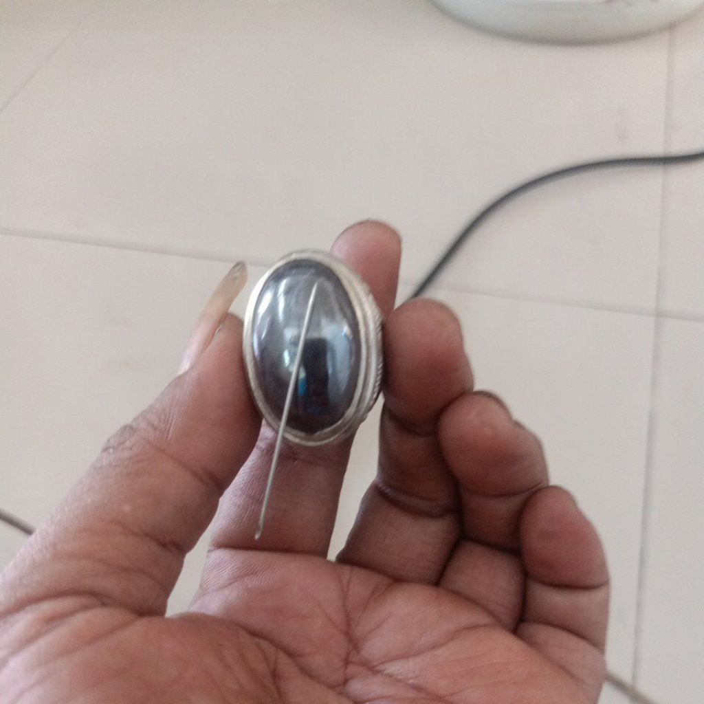 cincin batu badar besi kursani jari 8
