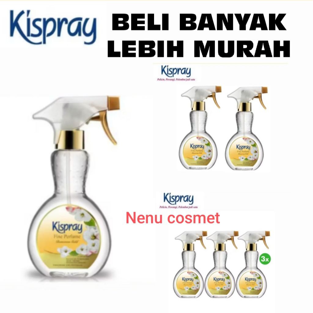 Kispray botol gold 318mil