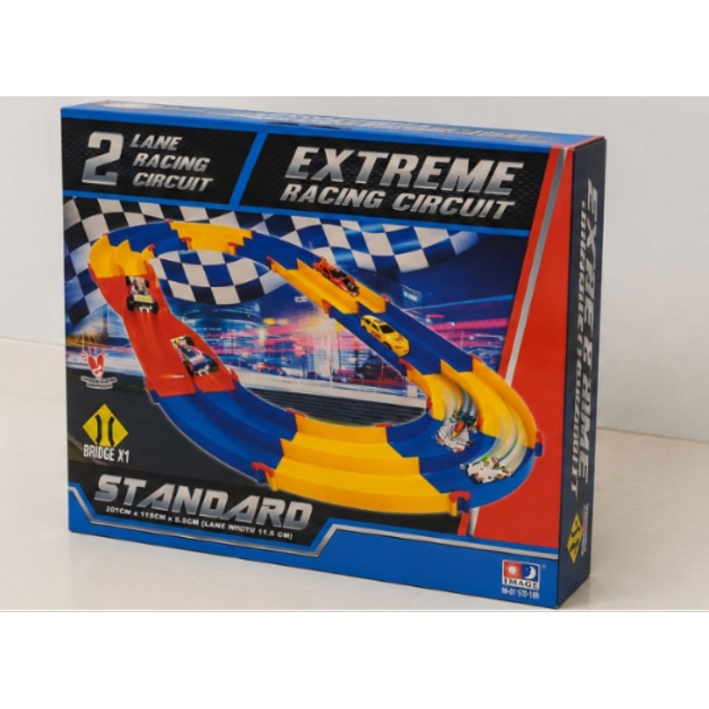 Track Tamiya 2 Jalur Mainan Anak Track Tamiya Sirkuit Racing Mini 4Wd Long Circuit