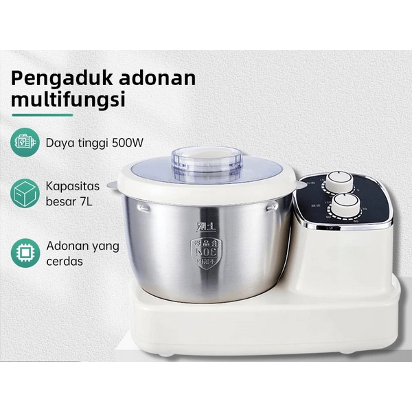 CKC Pengaduk adonan multifungsi Dough Mixer Mesin Pengaduk Adonan 7 Liter Uleni adonan - bangunkan a