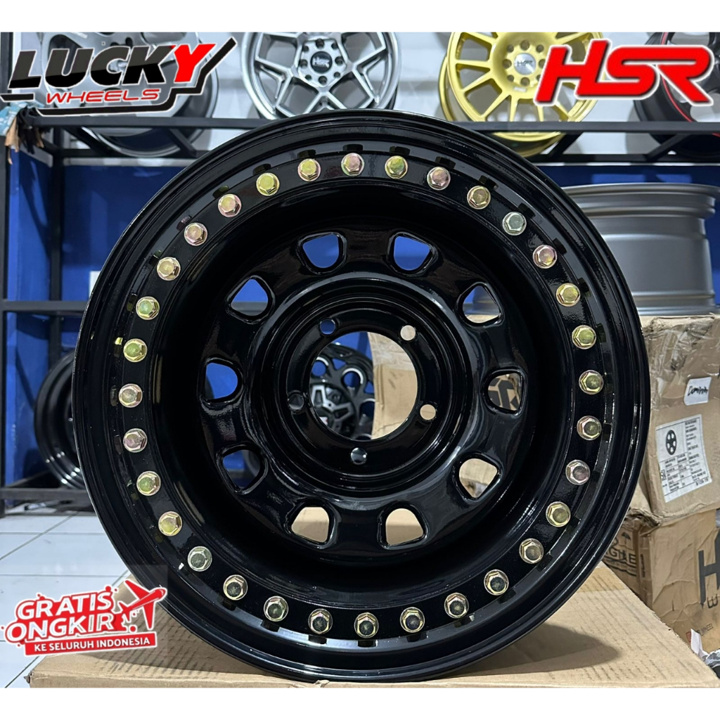 Velg Jimny Katana Escudo Dll HSR BEADLOCK MOKUPO R15 Lebar 10