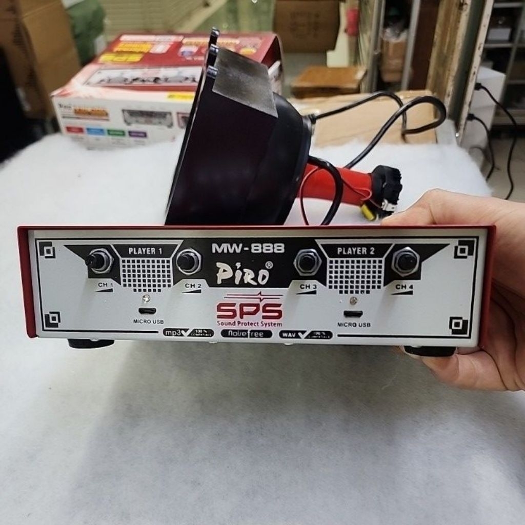 AMPLIFIER WALET PIRO MW-888 / MW888 WARNA MERAH