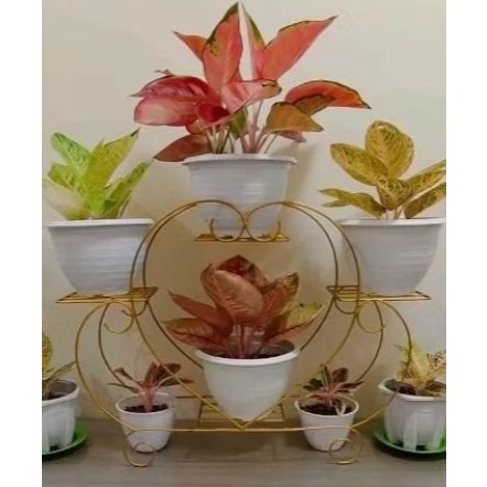 PROMO standing pot bentuk love / rak pot bentuk love / rak pot bunga besi