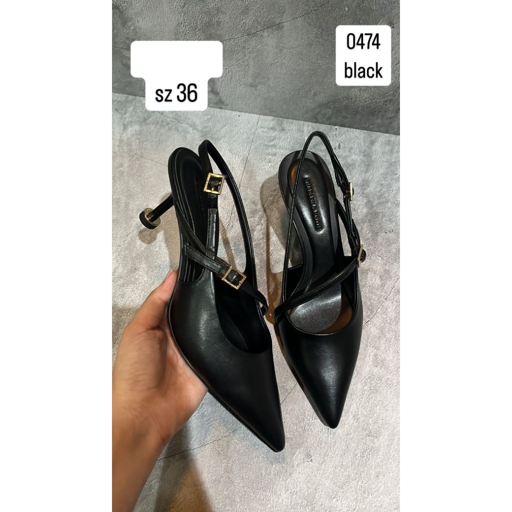 Charles & Keith High Heels - Black & White (100% Original)