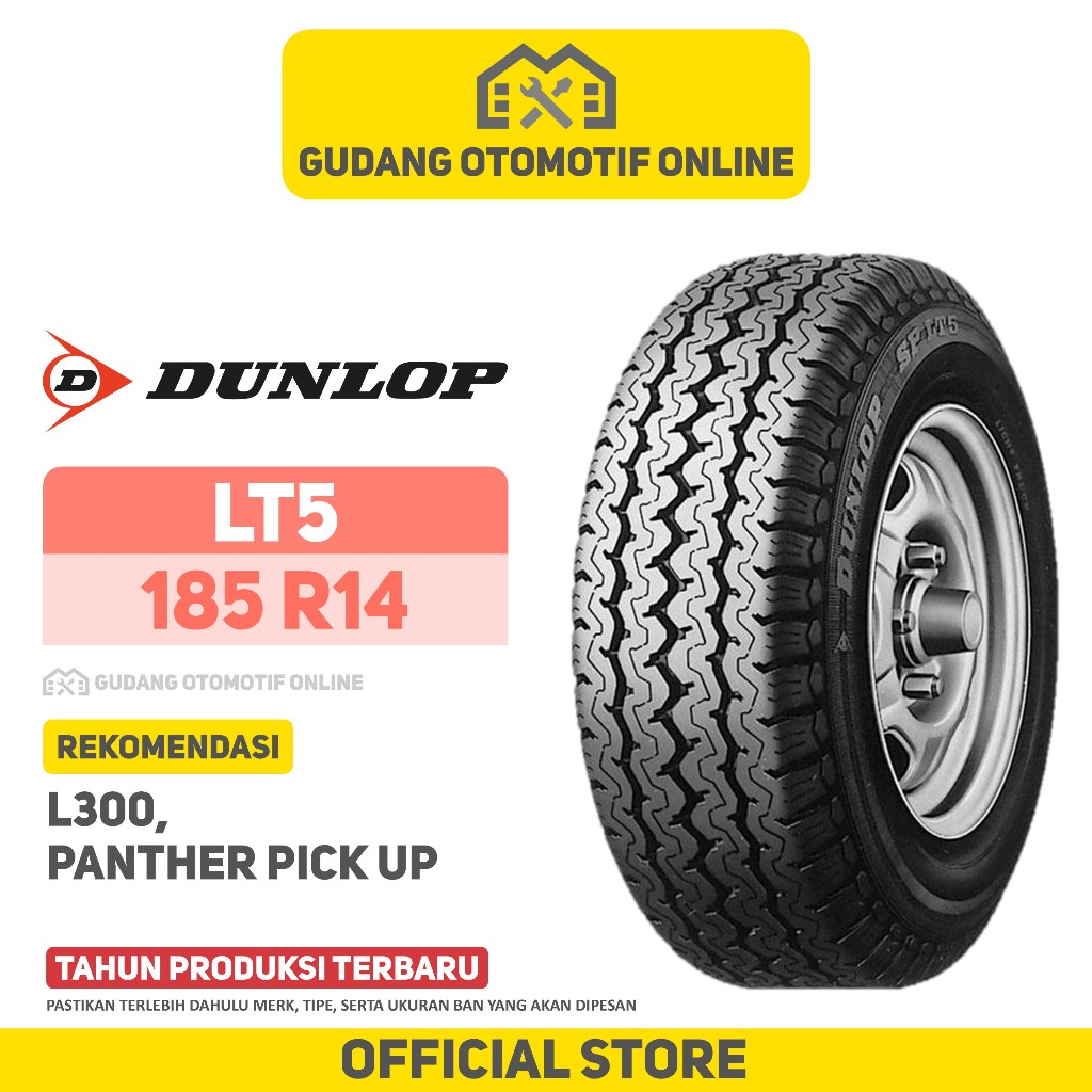 Ban Dunlop LT5 185 R14 Ban Mobil L300 Panther Pickup